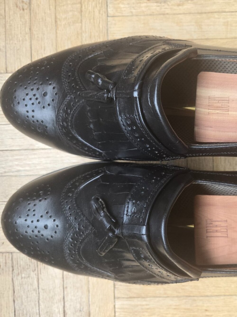 Rockport Men's Brogue Loafers 4E/EEE Extra Wide Black Leather Shoes/Men's 8